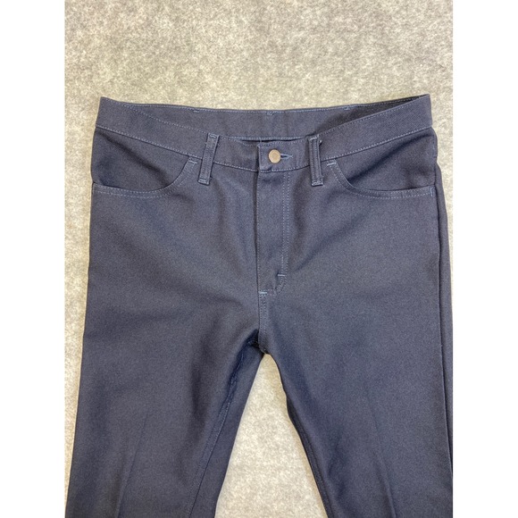 Wrangler A001 Men's Navy Blue Polyester Wrancher Western Pants Size 34x29 - Picture 2 of 7